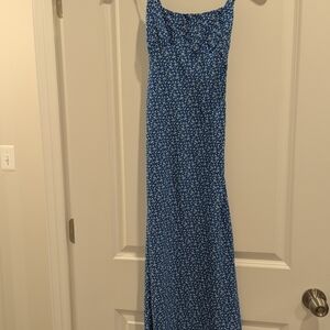 Hollister Blue Floral Maxi Dress
